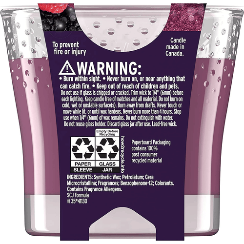 Glade 3.4 Oz. Velvety Berry Bliss Candle 3960 EasyOptionXY LLC