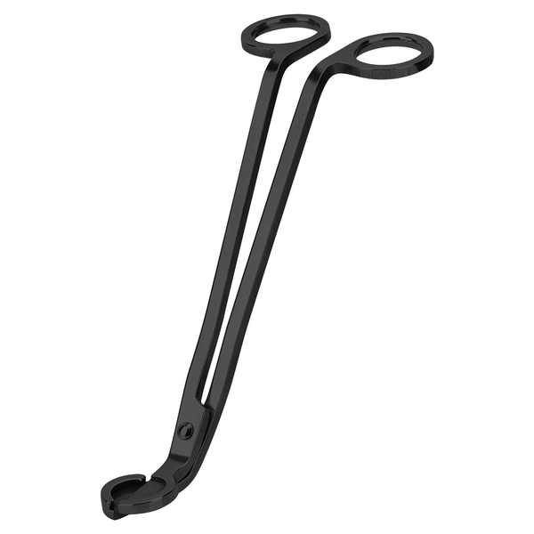 Rongsi Candle Wick Trimmer, Polished Stainless Steel Wick Clipper Cutter, Scissors, Reaches Deep Into Candles to Cut Spent Wicks (Black) EasyOptionXY LLC