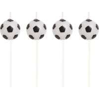 Soccer Pick Candles - 3" Tall - Set of 4 (100764) EasyOptionXY LLC