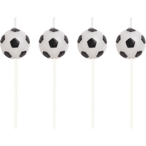 Soccer Pick Candles - 3" Tall - Set of 4 (100764) EasyOptionXY LLC