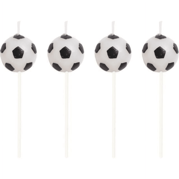 Soccer Pick Candles - 3" Tall - Set of 4 (100764) EasyOptionXY LLC