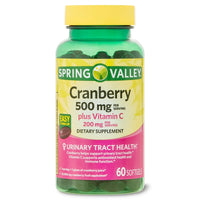 Spring Valley Cranberry Dietary Supplement Softgels; 500 mg; 60 Count EasyOptionXY LLC