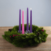 CANDWAX 10 inch Taper Advent Candles 3 Sets - Dripless Taper Candles and Unscented Candlesticks - Long Burning Tapered Candles Perfect as Advent Wreath Candles Tapers - Purple Advent Candles EasyOptionXY LLC