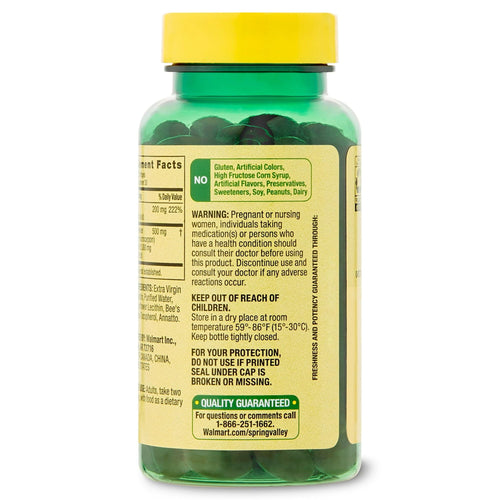 Spring Valley Cranberry Dietary Supplement Softgels; 500 mg; 60 Count EasyOptionXY LLC