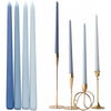 MGEZCOO 12 Inch Gradient Blue Taper Candle Sticks Pack of 4-Unscented Smokeless EasyOptionXY LLC