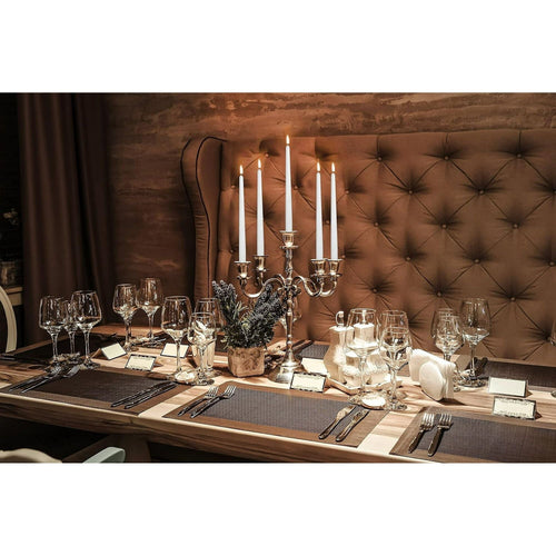 Hyoola 12" White Dripless European Made Taper Candles, Unscented Paraffin Wax with Cotton Wicks, 12-Pack EasyOptionXY LLC