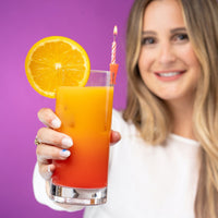 Wish Clips Birthday Candles for Drinks 15 Colored Candles and Clips Happy Birthday Cake Candles with Holder 21st Birthday Gifts for Her Him Beer Cake Bottle Shot Glass Wine Cup Candle Holder EasyOptionXY LLC