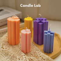 Candle Lab Flowers Candle Molds for Candle Making Scented Four Leaf Clover Handmade Candles DIY Beeswax Transparent Plastic Candles Mould EasyOptionXY LLC