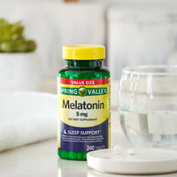 Spring Valley Melatonin Tablets Dietary Supplement Value Size; 5 mg; 240 Count EasyOptionXY LLC