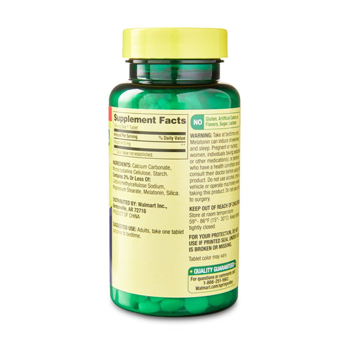 Spring Valley Melatonin Tablets Dietary Supplement Value Size; 5 mg; 240 Count EasyOptionXY LLC