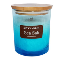 Gedengni Sea Salt Scented Candles for Home - Jar Candles 8.4 oz - Burn Time 50+H Wooden Wick Candles - Candles Gifts for Women EasyOptionXY LLC