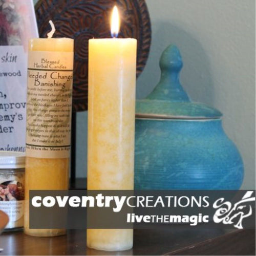 COVENTRY CREATIONS B lessed Herbal - Need Change/Banishing Candle EasyOptionXY LLC