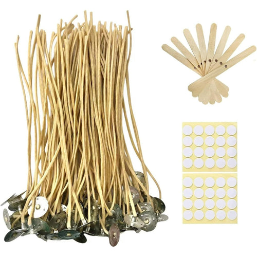 100 pcs H emp Candle Wicks 8 inch 2.5mm Beeswax Candle Wicks Thick Candle Wicks H emp Wicks Edible Candle Wick Butter Candle Making Wicks EasyOptionXY LLC
