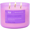 Lemon Lavender 3-Wick Candle Natural Soy Wax Candle for Home, 15.8 Oz Large Aromatherapy Candle for Relaxation, Scented Candle for Women and Men, Luxury Candle Gift for Him and Her EasyOptionXY LLC