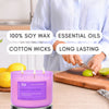 Lemon Lavender 3-Wick Candle Natural Soy Wax Candle for Home, 15.8 Oz Large Aromatherapy Candle for Relaxation, Scented Candle for Women and Men, Luxury Candle Gift for Him and Her EasyOptionXY LLC