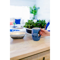 Pavilion Gift Company Plain Love Lives Here-Life is Better at The Lake 3 Wick Ceramic Tranquility Scented Candle, White, Black EasyOptionXY LLC