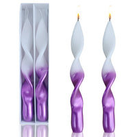 FCMSHAMD 8.8 inch Purple Candles Sticks -Dripless Taper(2 Pack) EasyOptionXY LLC