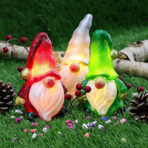 Meltone Christmas LED Flickering Lighting, Gnome LED Flameless Candles Battery Operated EasyOptionXY LLC