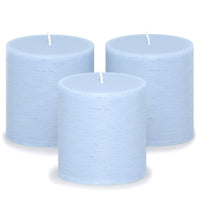 CANDWAX 3x6 Pillar Candles Set of 3 - Decorative Rustic Candles Unscented and No Drip Candles - Ideal as Wedding Candles or Large Candles for Home Interior - Dark Gray Candles EasyOptionXY LLC