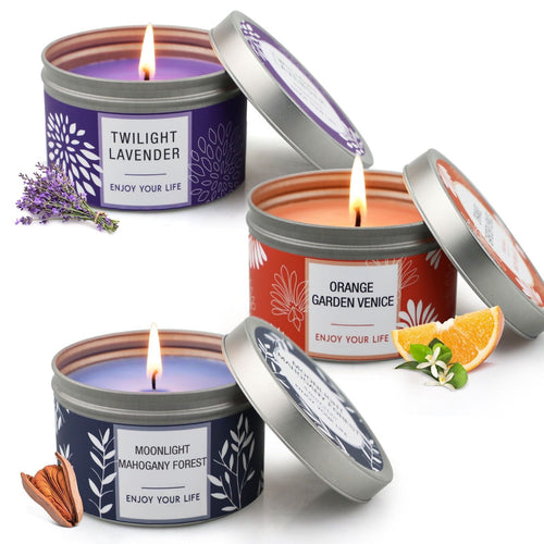 Candles for Home Scented, Scented Candles 100 Hour Long Lasting Soy Candles, Aromatherapy Candles Gifts, 3 Pack EasyOptionXY LLC