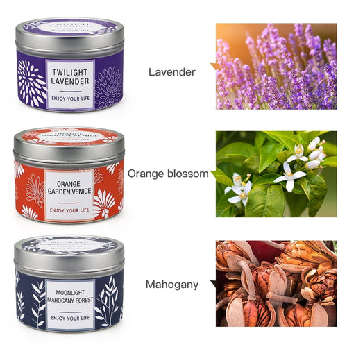 Candles for Home Scented, Scented Candles 100 Hour Long Lasting Soy Candles, Aromatherapy Candles Gifts, 3 Pack EasyOptionXY LLC