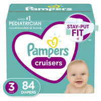 Pampers Cruisers Active Fit Taped Diapers Size 3, 84 Count EasyOptionXY LLC
