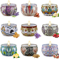 Candles Gift for Mom, Natural Soy Wax Candles Gifts Set for Women, 240 Hours Bulk Candles for Home Scented, Ideal Gifts for Christmas, Thanksgiving, Birthday, Yoga, 9pcs EasyOptionXY LLC