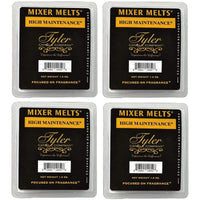 Tyler Candle Company Wax Mixer Melts - High Maintenance - Set of 4, 1.9 oz EasyOptionXY LLC