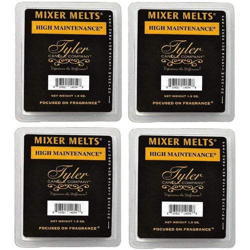Tyler Candle Company Wax Mixer Melts - High Maintenance - Set of 4, 1.9 oz EasyOptionXY LLC