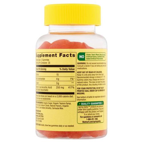 Spring Valley Vegetarian Vitamin C Gummies; 70 Count EasyOptionXY LLC