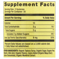 Spring Valley Iron Organic Vegetarian Gummies; 9 mg; 60 Count EasyOptionXY LLC