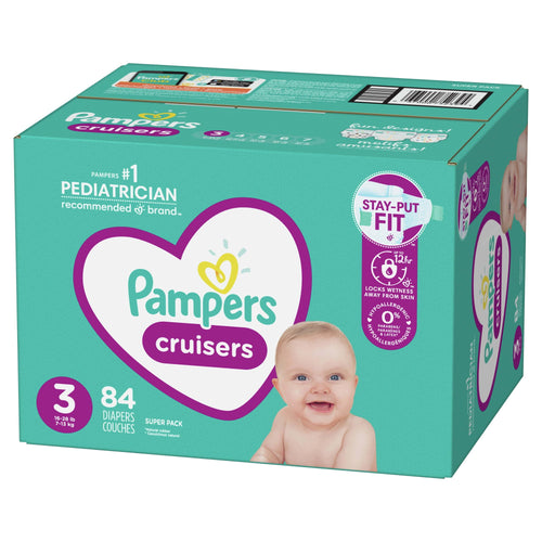 Pampers Cruisers Active Fit Taped Diapers Size 3, 84 Count EasyOptionXY LLC