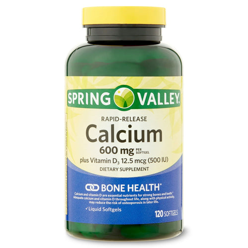 Spring Valley Rapid-Release Calcium; Dietary Supplement; 600 mg; 120 Count EasyOptionXY LLC