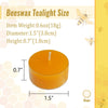 Beeswax Tealight Candles Handmade Candlesticks,24pcs Round Tea Light Candles Natural Bees Wax Tealight Candle Smokeless Candle Stciks for Spa Home Decor Party Gifts EasyOptionXY LLC