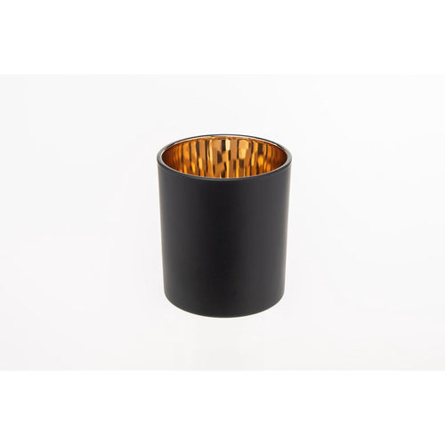 EOTW Candle Supply 10 oz. 12 Pack Empty Luxury Matte Black Copper Gold Reflective Jars for Candle Making. EasyOptionXY LLC
