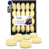 Hyoola 1.75 inch Round Unscented Ivory European Made Floating Candles, Paraffin Wax with Cotton Wicks, 20-Pack EasyOptionXY LLC