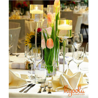 Hyoola 1.75 inch Round Unscented Ivory European Made Floating Candles, Paraffin Wax with Cotton Wicks, 20-Pack EasyOptionXY LLC