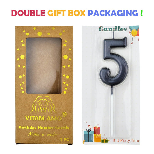 Cake Candles Vintage Style Lavender Color Large Size Number Candles with Eyecatching Metallic Luster for Birthday, Party, Wedding Decorations Number 0 EasyOptionXY LLC