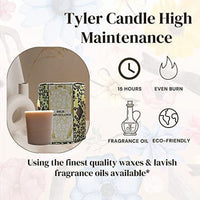 Tyler Candle Company High Maintenance Votive Candles - Luxury Scented Candle with Essential Oils - 16 Pack of 2 oz Small Candles with 15 Hour Burn Time Each - with Bonus Key Chain EasyOptionXY LLC