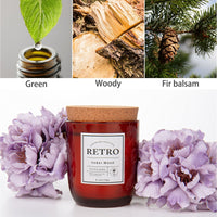Briful Cedar Wood Scented Candles Long Lasting Soy Candle Help Relaxing Stress Relief Cool Meditation,Candle Wax 6 oz Red Home Decor EasyOptionXY LLC