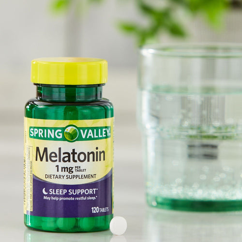 Spring Valley Melatonin Tablets Dietary Supplement; 1 mg; 120 Count EasyOptionXY LLC