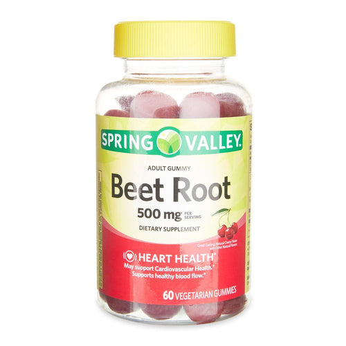 Spring Valley 500mg Beet Root Vegetarian Gummy Supplement; 60 Count EasyOptionXY LLC