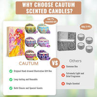 Scented Candles Gift Set, 6 Pack Jar Aromatherapy Candles for Women, Each Candle Burns for 15 h EasyOptionXY LLC