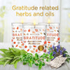 Magnificent 101 Long Lasting Set of 3 Gratitude Smudge Candles | 3.5 Oz Each - 42 Hour Burn |Soy Wax Candle for House Energy Cleansing, Meditation & Manifestation EasyOptionXY LLC