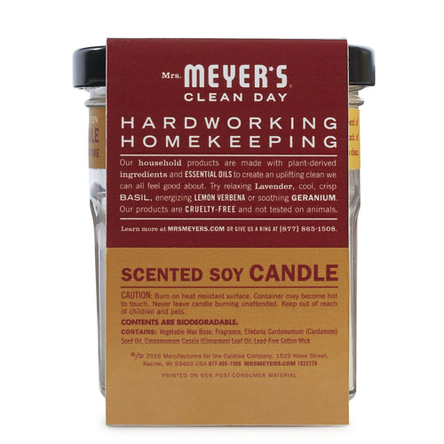 Mrs. Meyer's Clean Day Scented Soy Candle, Apple Cider Scent, 4.9 oz EasyOptionXY LLC