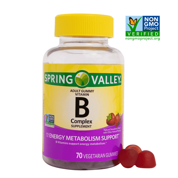 Spring Valley Vitamin B Complex Supplement Adult Vegetarian Gummies; 70 Count EasyOptionXY LLC
