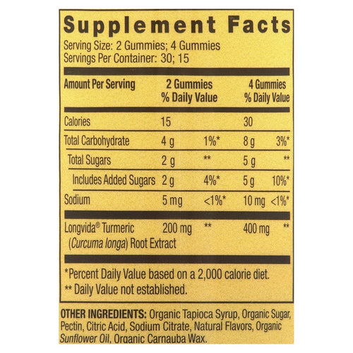 Spring Valley Turmeric Curcumin Vegetarian Gummies; 60 Count EasyOptionXY LLC