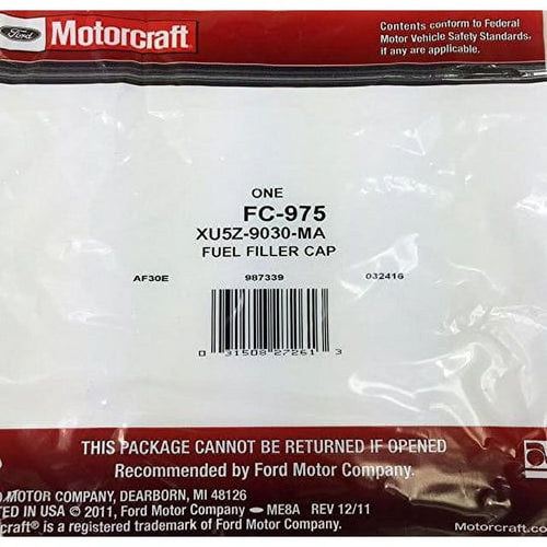 Motorcraft Fuel Tank Cap FC-975 Fits select: 1997-2009 FORD F150, 1997-2009 FORD F250 EasyOptionXY LLC