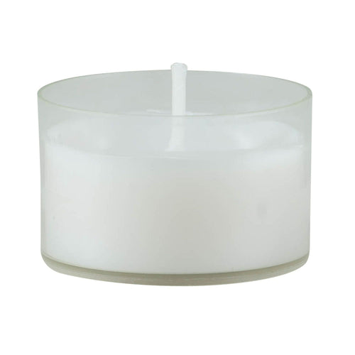 Stonebriar Unscented Long Burning Clear Cup Tealight Candles with 6-7 Hour Burn, 48 Pack, White EasyOptionXY LLC