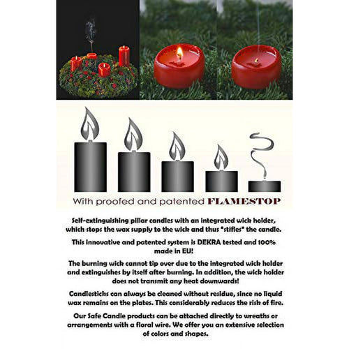 Hyoola 2 x 3 White Unscented European Made Pillar Candles, Dripless Paraffin Wax with Smokeless Cotton Wicks, 4-Pack EasyOptionXY LLC